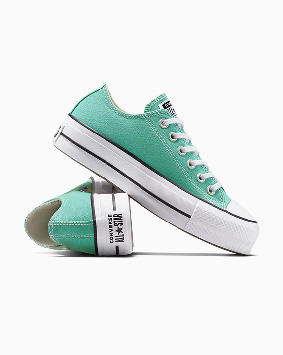Chuck Taylor All Star Lift Platform Low Top Seasonal Light Saddle/Natural Ivory