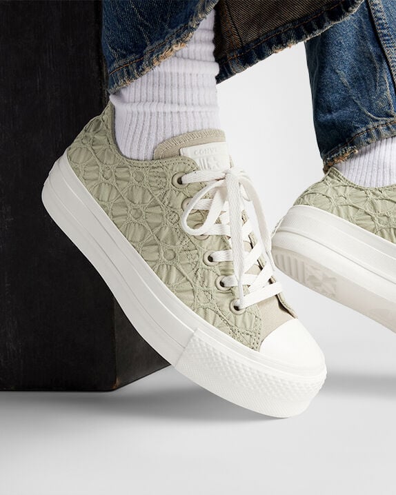 Chuck Taylor All Star Lift Platform Textured Material Low Top