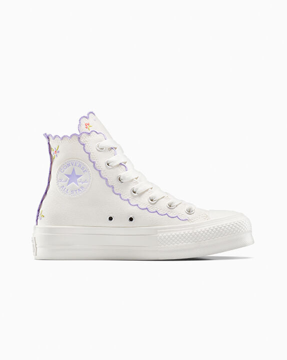Chuck Taylor All Star Lift Platform Embroidered Flowers High Top