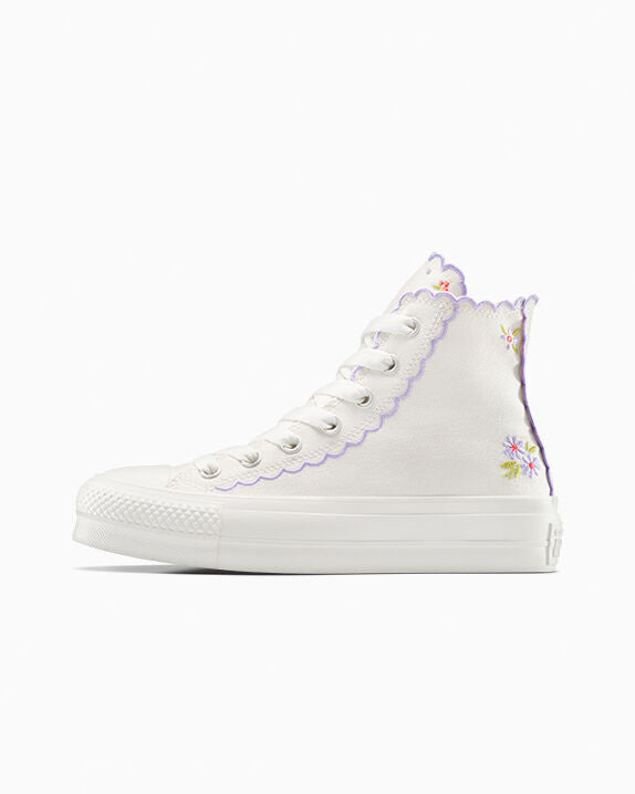 Chuck Taylor All Star Lift Platform Embroidered Flowers High Top