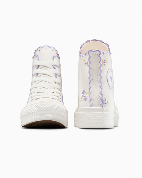 Chuck Taylor All Star Lift Platform Embroidered Flowers High Top