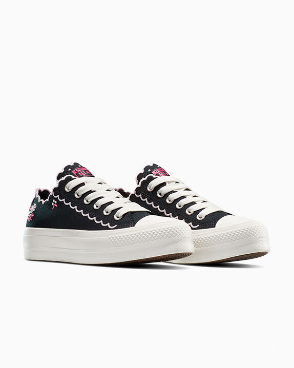 Chuck Taylor All Star Lift Platform Embroidered Flowers Low Top
