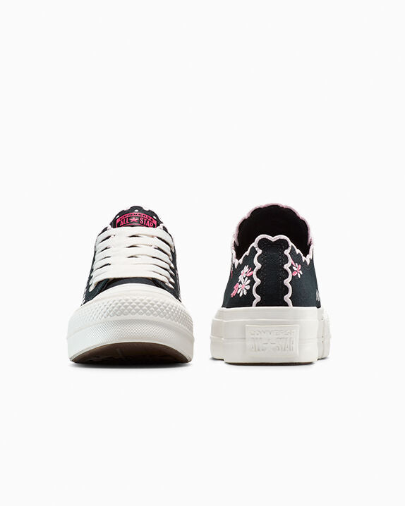 Chuck Taylor All Star Lift Platform Embroidered Flowers Low Top