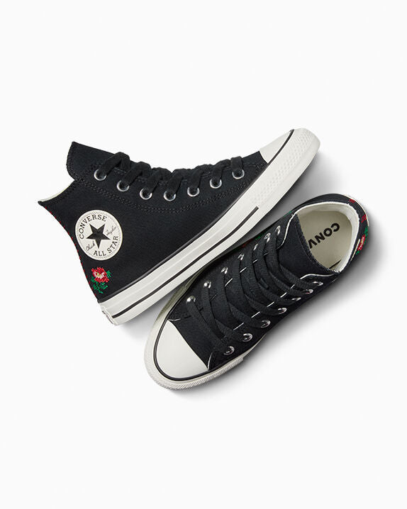 Chuck Taylor All Star Rose Cross Stitch High Top