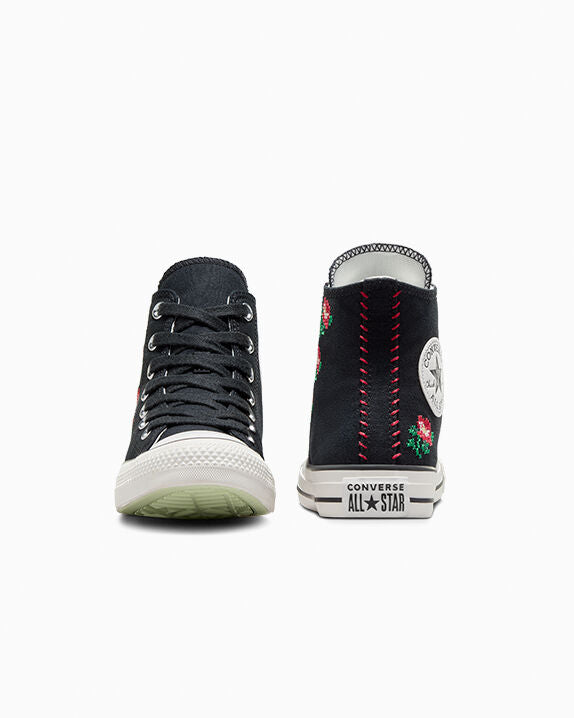Chuck Taylor All Star Rose Cross Stitch High Top