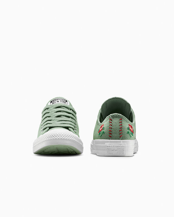 Chuck Taylor All Star Rose Cross Stitch Low Top
