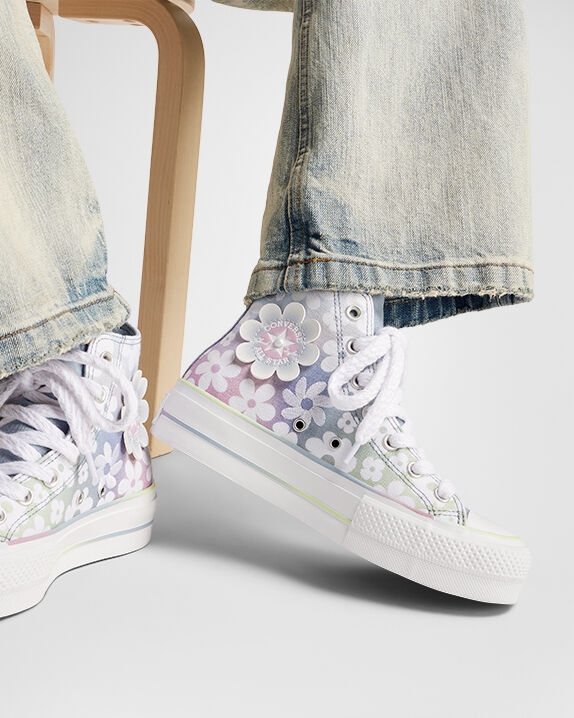 Chuck Taylor All Star Lift Platform Gradient Flowers High Top