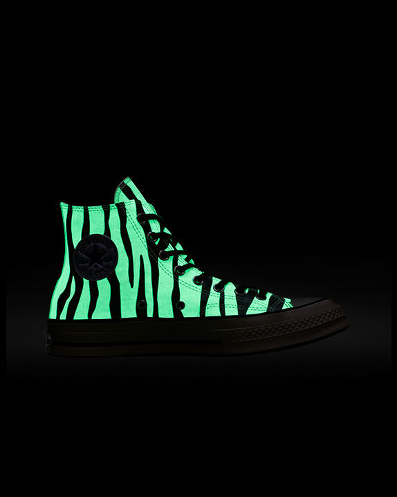 Chuck 70 Glow-In-The-Dark Zebra Print High Top
