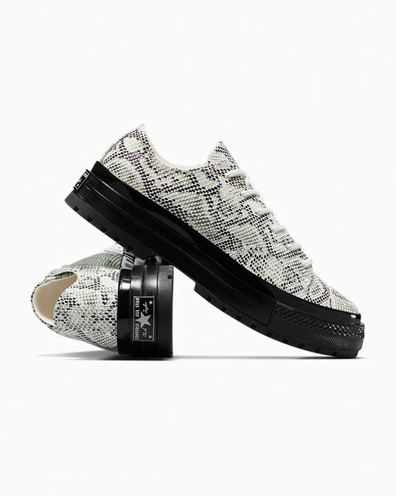 Chuck 70 Formal Suede Snake Print Low Top