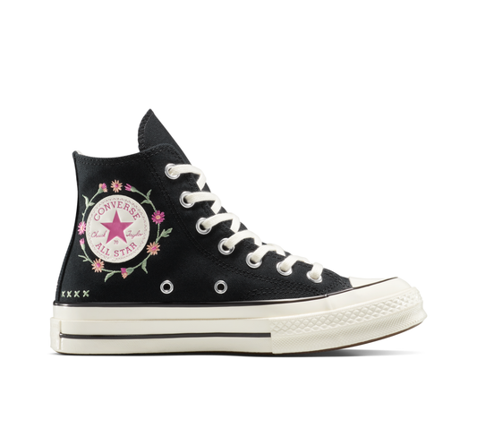 Chuck 70 Embroidered Flowers High Top