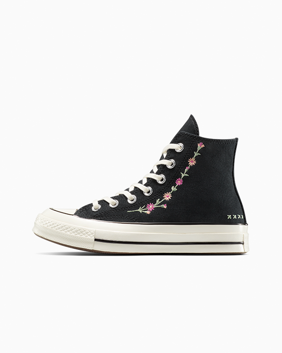 Chuck 70 Embroidered Flowers High Top