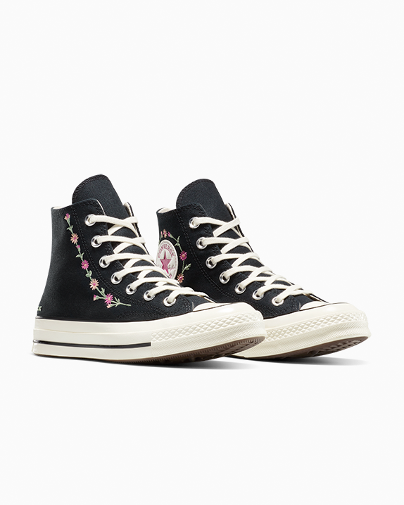Chuck 70 Embroidered Flowers High Top