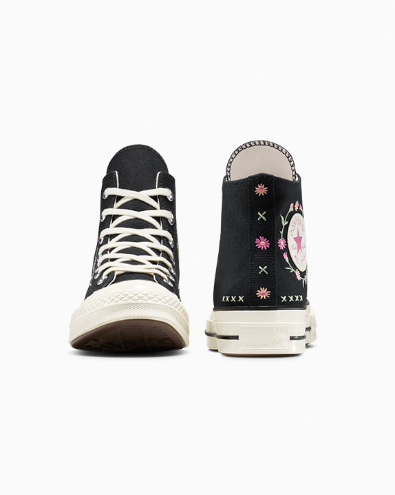 Chuck 70 Embroidered Flowers High Top